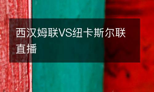西汉姆联VS纽卡斯尔联直播